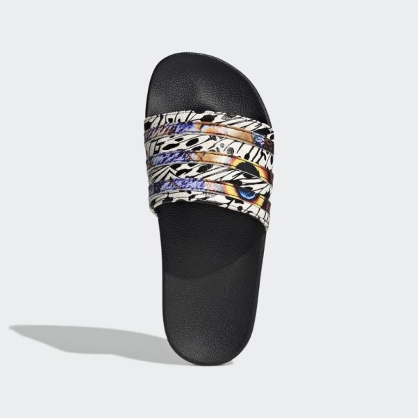 Adidas Adilette Slides Noir/couleur Du Fournisseur