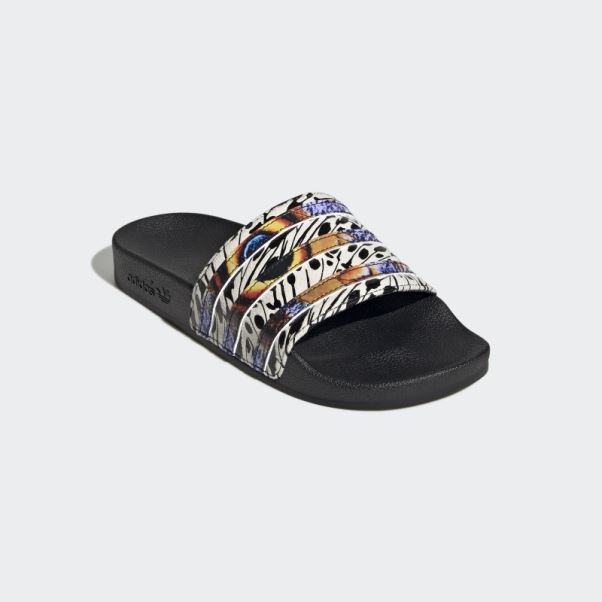 Adidas Adilette Slides Noir/couleur Du Fournisseur