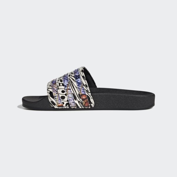 Adidas Adilette Slides Noir/couleur Du Fournisseur