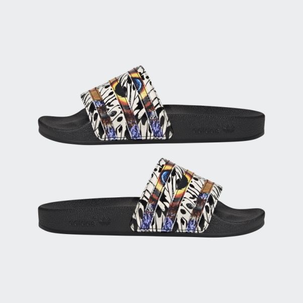 Adidas Adilette Slides Noir/couleur Du Fournisseur