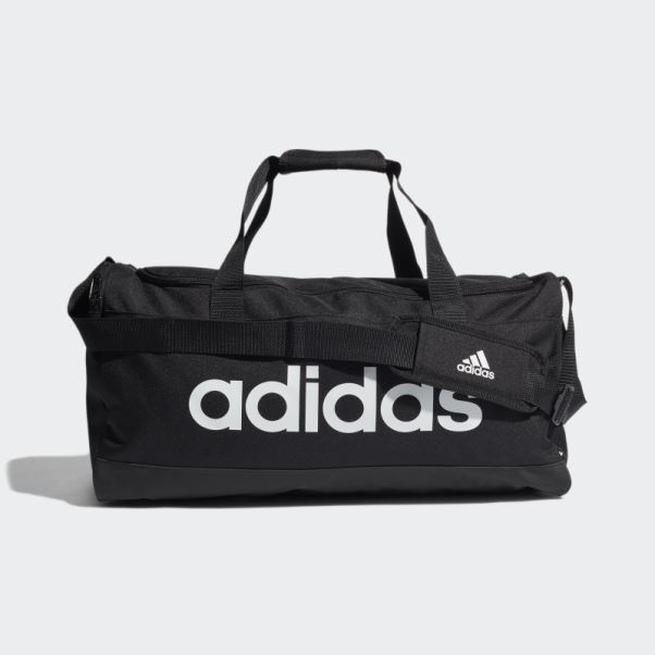 Sac Polochon Logo Adidas Essentials Moyen Noir
