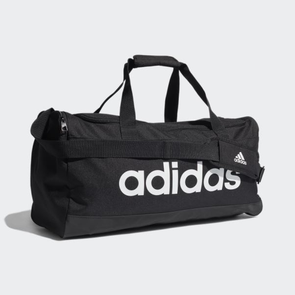 Sac Polochon Logo Adidas Essentials Moyen Noir