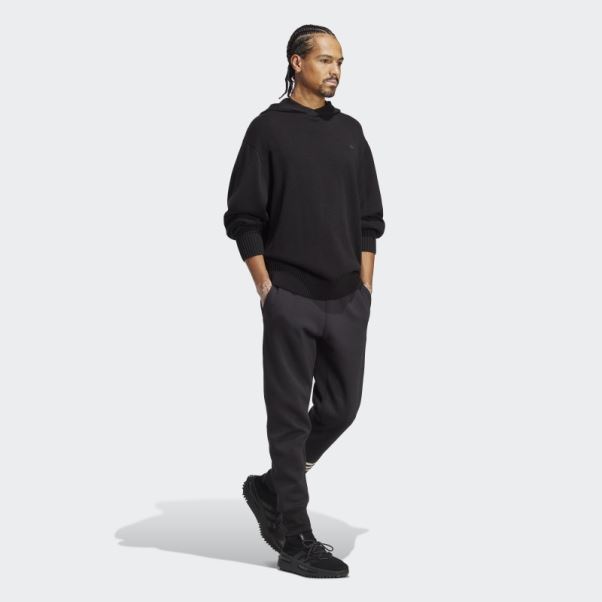 Sweat à Capuche En Maille Adidas Premium Essentials Noir