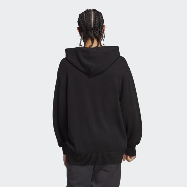 Sweat à Capuche En Maille Premium Essentials Noir Adidas