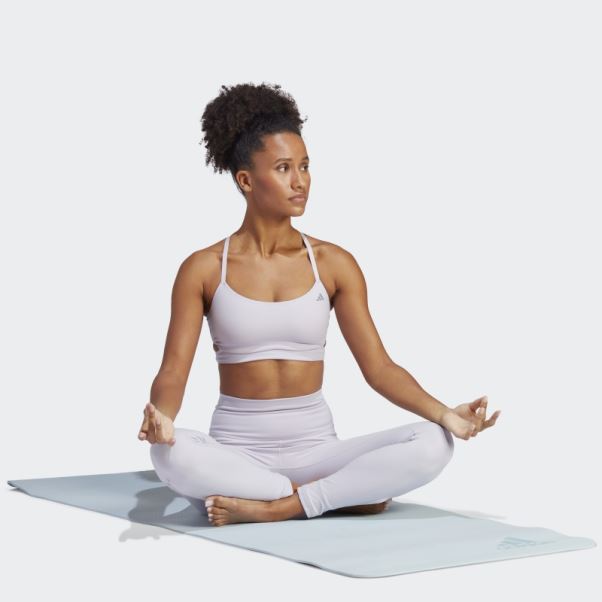 Soutien-gorge Long à Maintien Léger Yoga Studio Silver Dawn Adidas