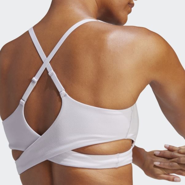 Soutien-gorge Long à Maintien Léger Yoga Studio Silver Dawn Adidas