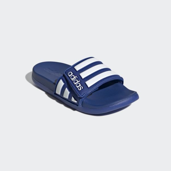 Adidas Adilette Comfort Claquettes Ajustables Bleu Royal