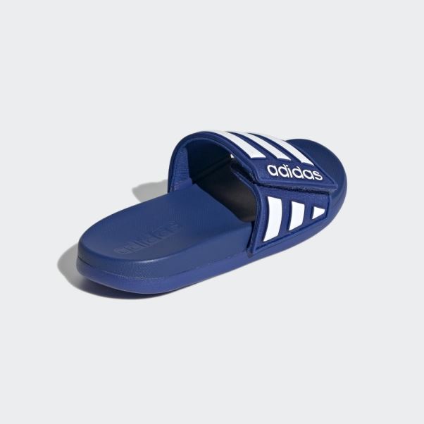 Adidas Adilette Comfort Claquettes Ajustables Bleu Royal