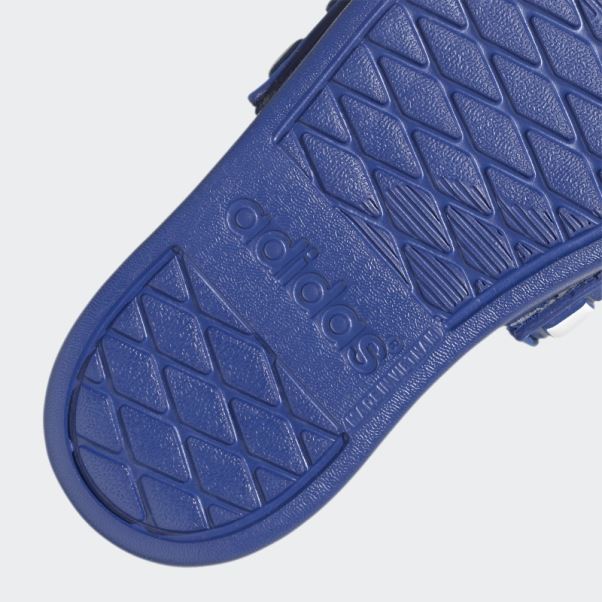 Adidas Adilette Comfort Claquettes Ajustables Bleu Royal