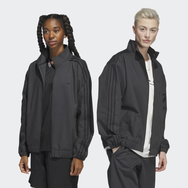 Veste De Survêtement Adidas Skateboarding Firebird En Carbone (non Genrée)