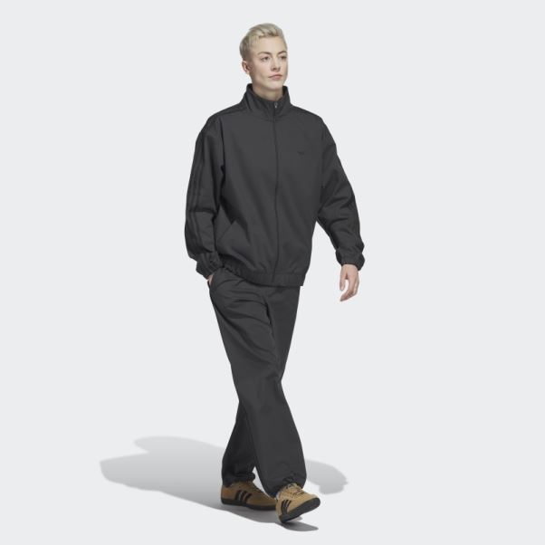 Veste De Survêtement Adidas Skateboarding Firebird En Carbone (non Genrée)