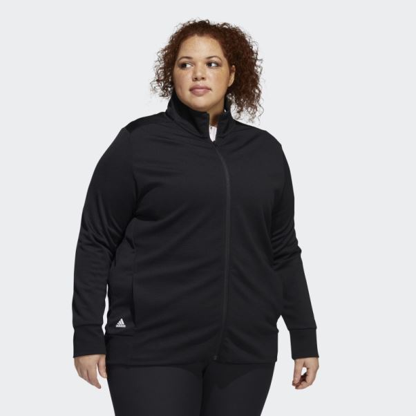 Veste Zippée Texturée (grande Taille) Noir Adidas