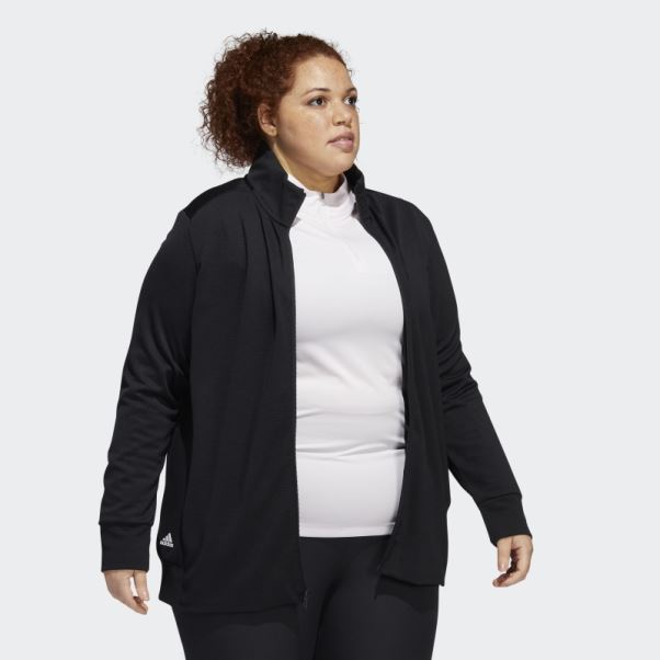 Veste Zippée Texturée (grande Taille) Noir Adidas