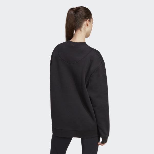 Adidas By Stella Mccartney Sweat Sportswear Noir Chaud