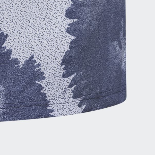 Adidas Polo Bleu Marine En Maille à Fleurs
