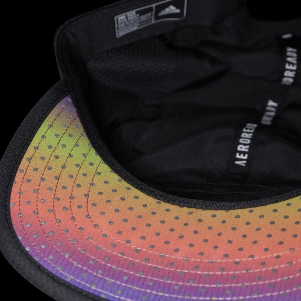 Casquette De Coureur Réfléchissante à Cinq Panneaux Aeroready Noir Adidas