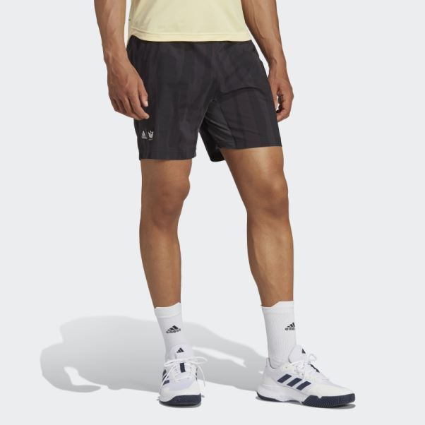 Short De Tennis Graphique New York En Carbone Adidas
