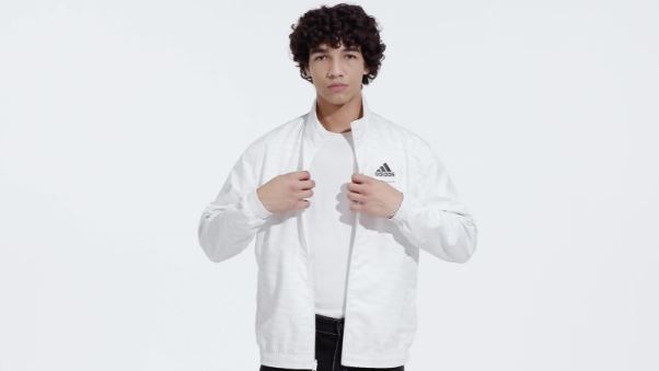 Veste Hymne Du Real Madrid Adidas Blanche
