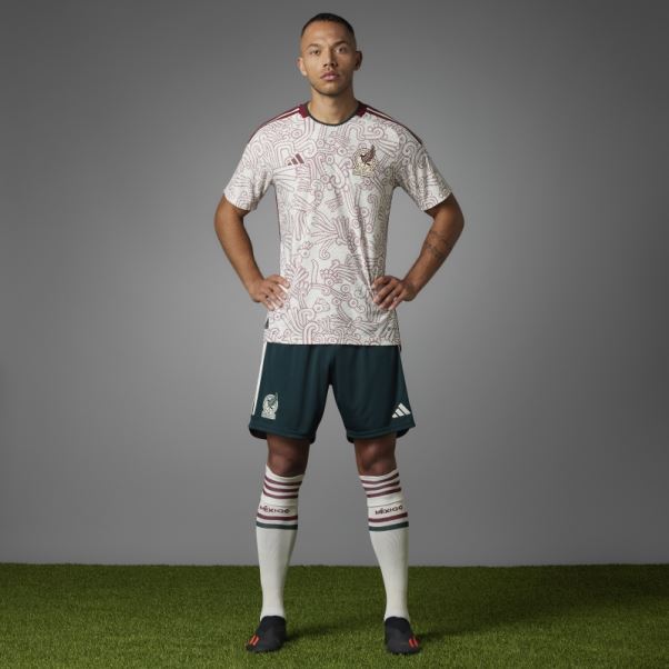 Maillot Adidas Mexique 22 Extérieur Authentique Blanc