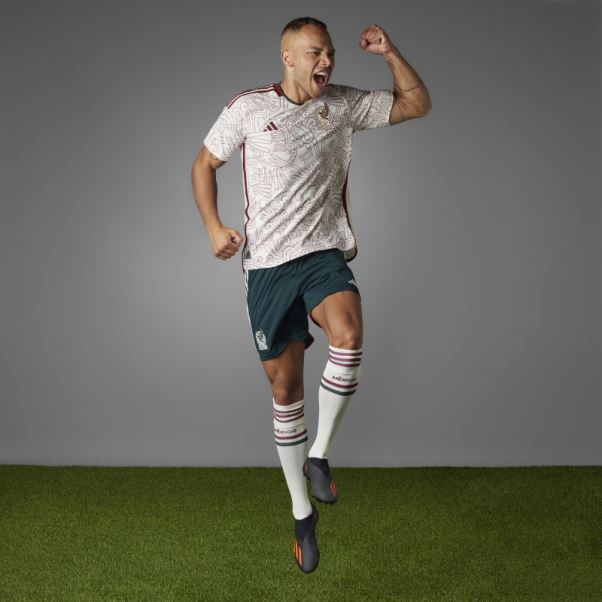 Maillot Adidas Mexique 22 Extérieur Authentique Blanc
