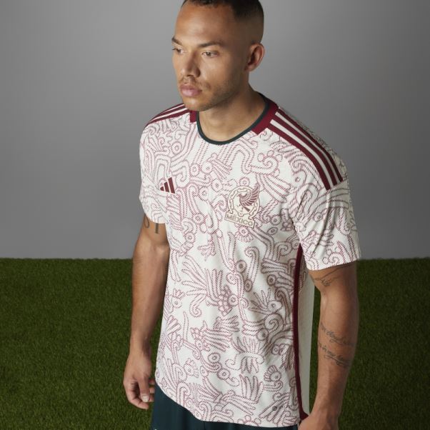 Maillot Adidas Mexique 22 Extérieur Authentique Blanc