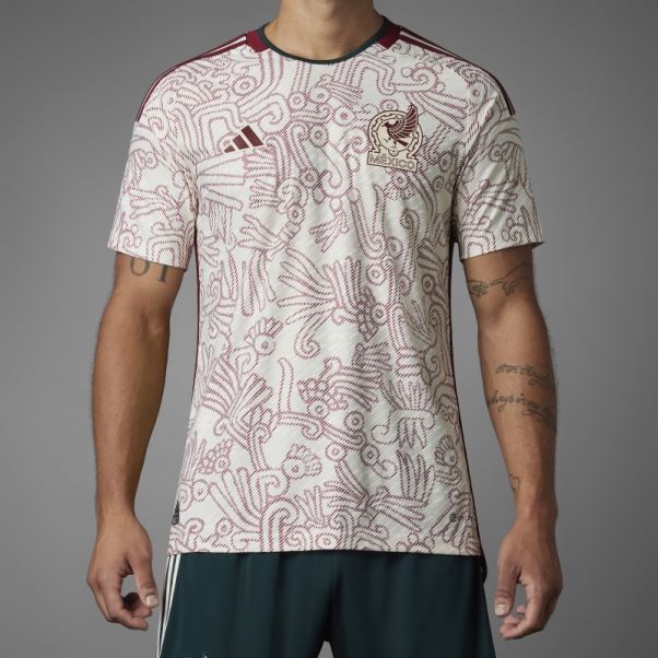 Maillot Adidas Mexique 22 Extérieur Authentique Blanc