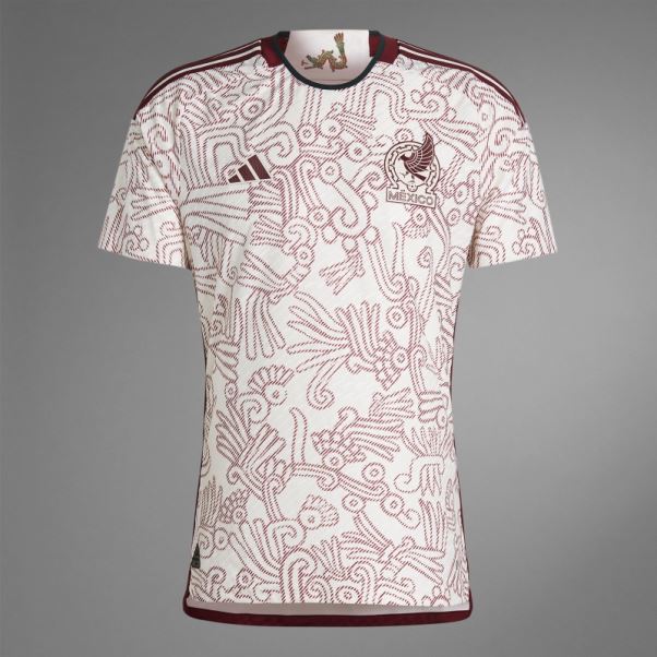 Maillot Adidas Mexique 22 Extérieur Authentique Blanc