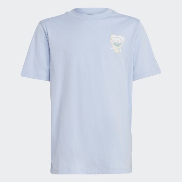 T-shirt Boyfriend Imprimé Graphique Bleu Aube Adidas