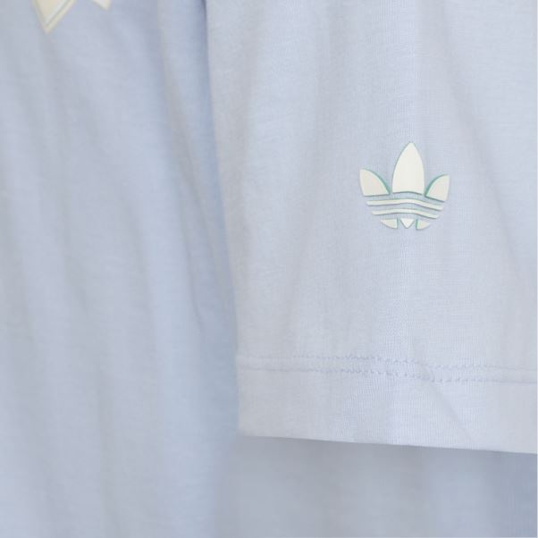 T-shirt Boyfriend Imprimé Graphique Bleu Aube Adidas