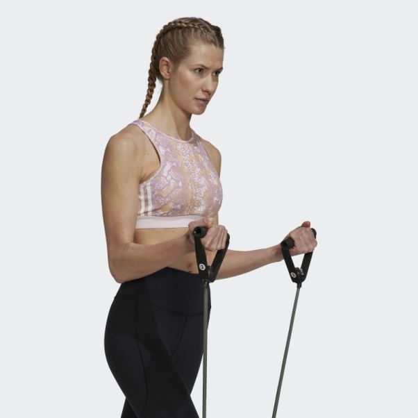 Soutien-gorge D'entraînement à Maintien Léger Aeroready Hyperglam Multicolore Adidas