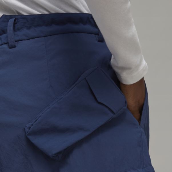 Adidas Y-3 Pantalon à Revers En Nylon Froissé