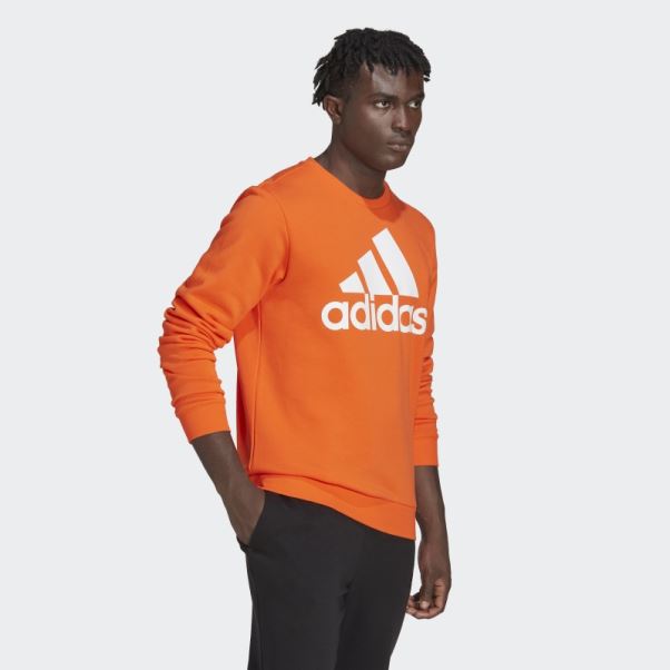 Sweat Adidas Gros Logo Essentials Orange