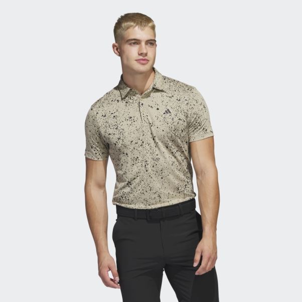 Polo De Golf Jacquard Chanvre Adidas