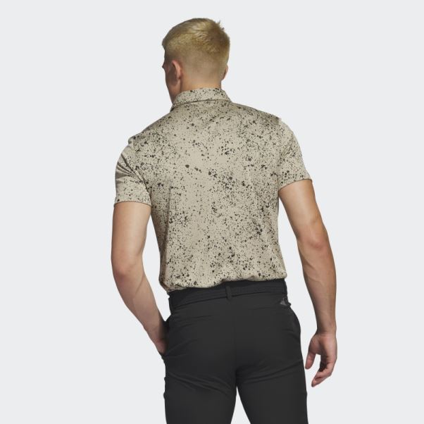 Polo De Golf Jacquard Chanvre Adidas