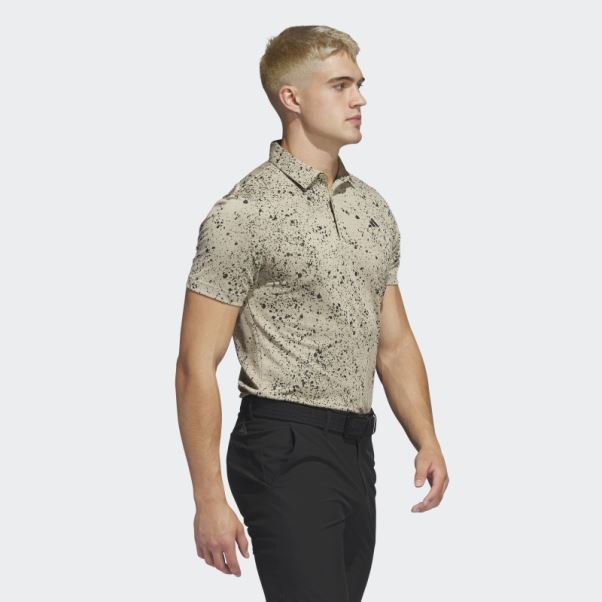 Polo De Golf Jacquard Chanvre Adidas