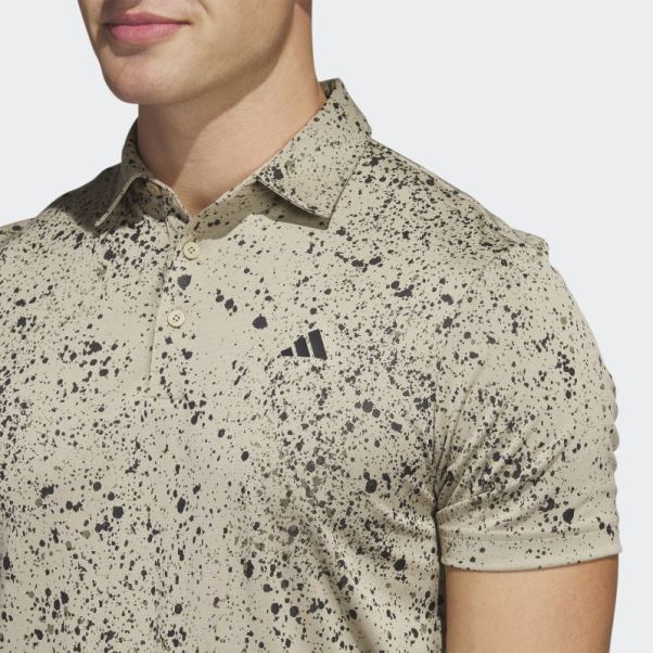 Polo De Golf Jacquard Chanvre Adidas
