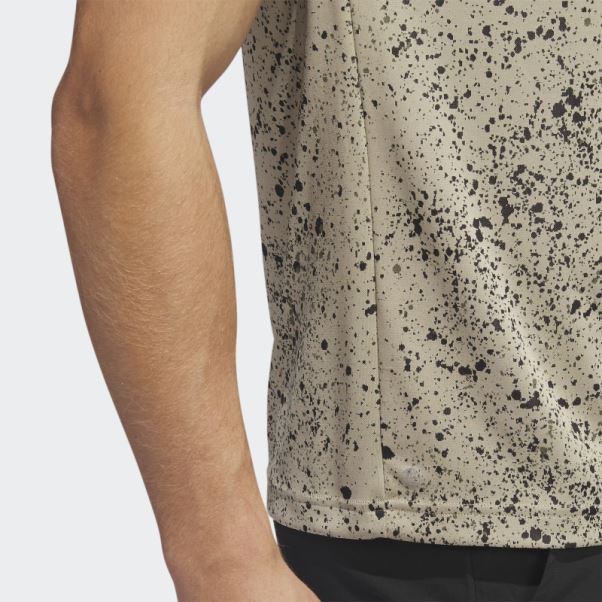 Polo De Golf Jacquard Chanvre Adidas