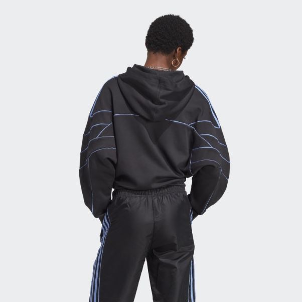 Archive Sweat à Capuche Crop Line Adidas Noir
