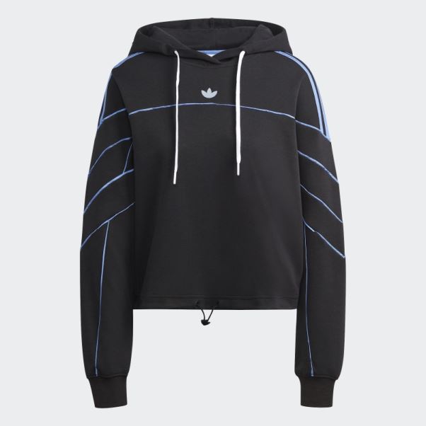Archive Sweat à Capuche Crop Line Adidas Noir