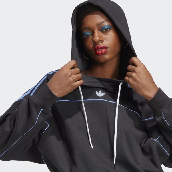 Archive Sweat à Capuche Crop Line Adidas Noir