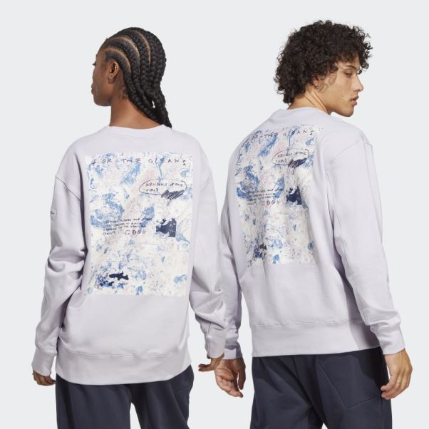 Argent Aube Adidas X Parley Sweatshirt (genre Neutre) Fashion
