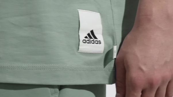 Adidas T-shirt Lounge Vert Argenté