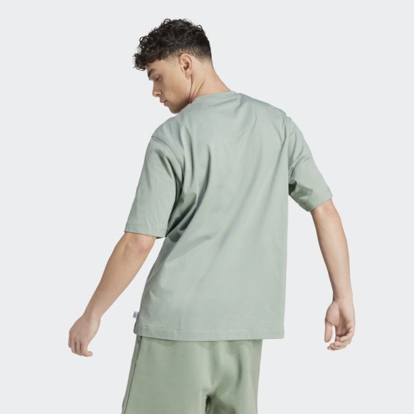 Adidas T-shirt Lounge Vert Argenté