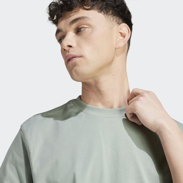 Adidas T-shirt Lounge Vert Argenté