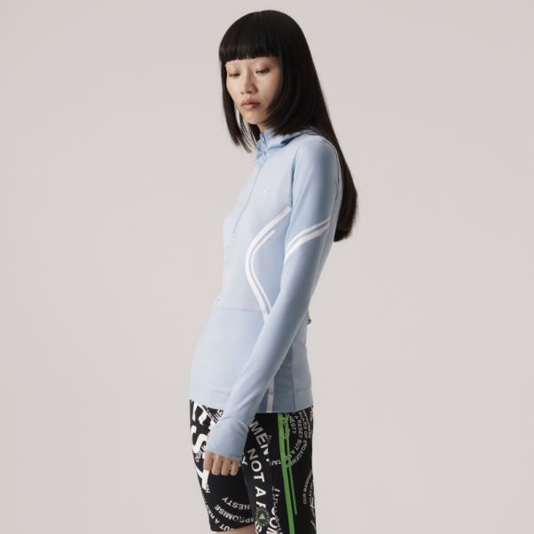 Adidas By Stella Mccartney Truepace Haut à Manches Longues Gris Cendre