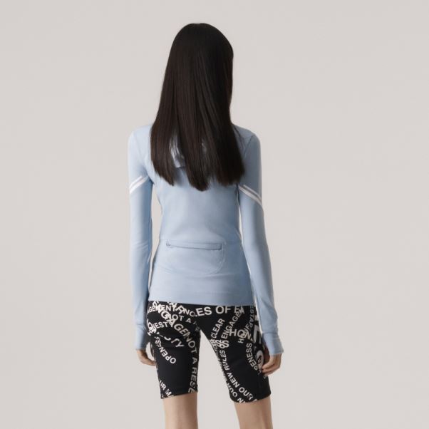 Adidas By Stella Mccartney Truepace Haut à Manches Longues Gris Cendre