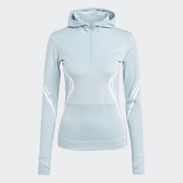Adidas By Stella Mccartney Truepace Haut à Manches Longues Gris Cendre