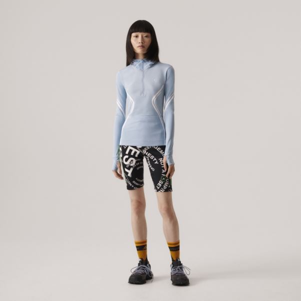 Adidas By Stella Mccartney Truepace Haut à Manches Longues Gris Cendre
