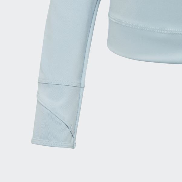 Adidas By Stella Mccartney Truepace Haut à Manches Longues Gris Cendre