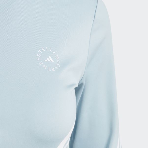 Adidas By Stella Mccartney Truepace Haut à Manches Longues Gris Cendre